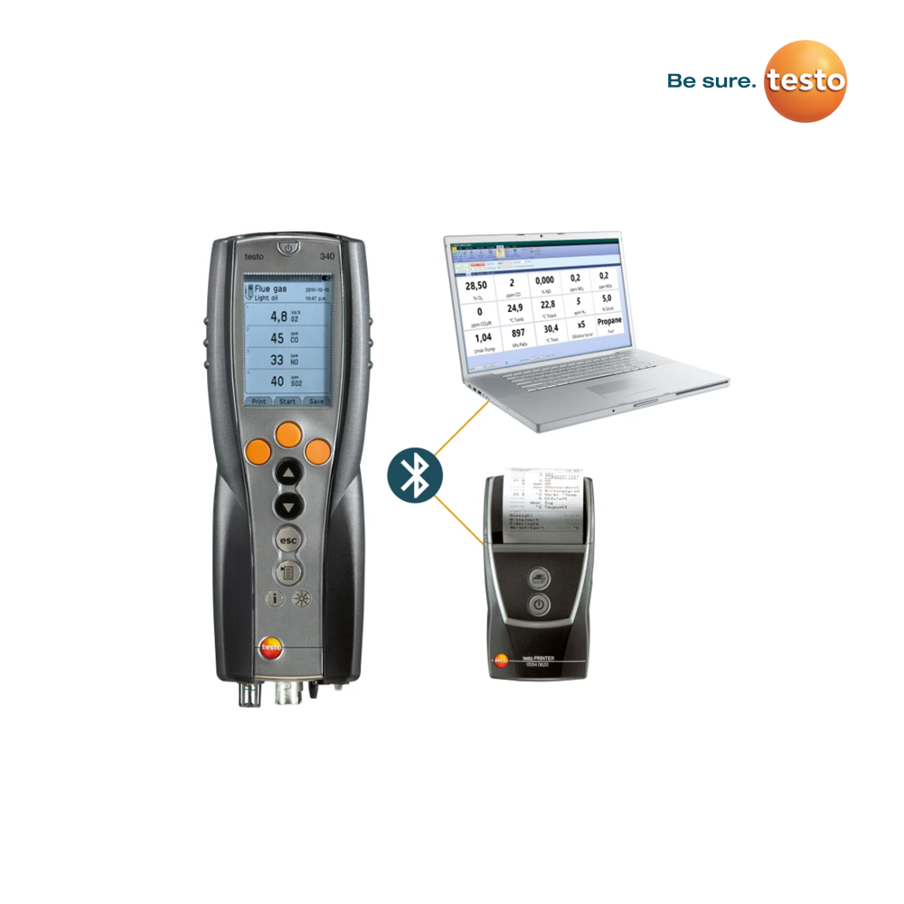 Testo 340 With Printer Laptop