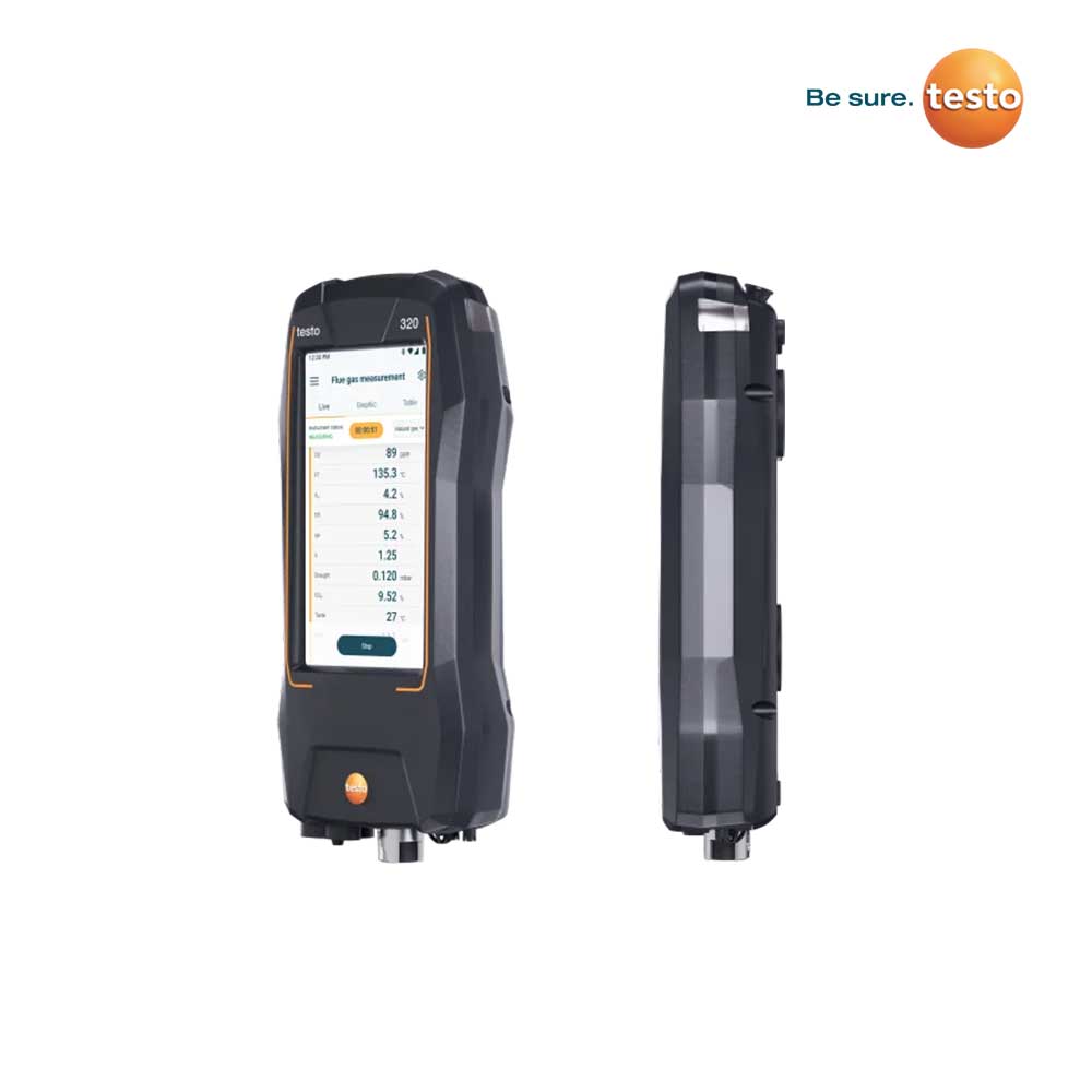 Testo 320 Standard Flue Gas Analyzer Side
