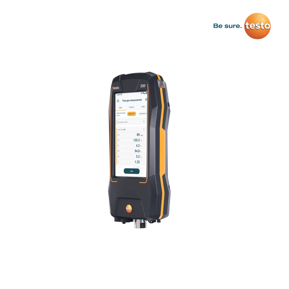 Testo 330 Flue Gas Analyzer Side